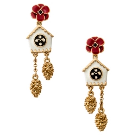 KATE SPADE • Ooh La La Cuckoo Clock Earrings - Picture 1 of 4